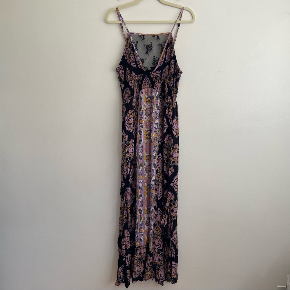 Free people That moment maxi slip dress lace festival boho fairy whimsigoth long - Picture 4 of 16